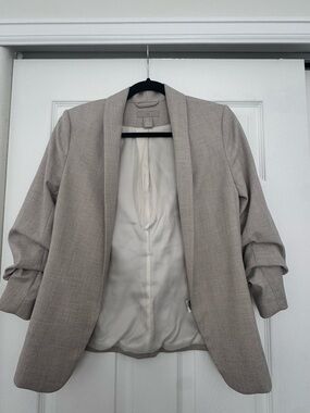 H&M Taupe Open-Front Women's Blazer